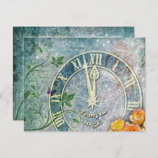 Uitnodiging Eve-partij nieuwjaar (Voorkant / Achterkant)