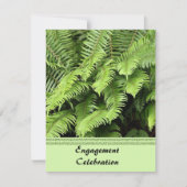 Uitnodiging exotische fern-Verloving (Voorkant)