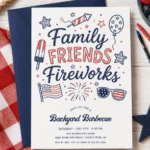 Uitnodiging Familie Vrienden Vuurwerk BBQ
