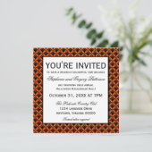 Uitnodiging Fancy Halloween Party in het voorstadj (Staand voorkant)