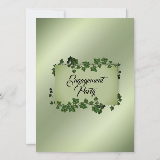 Uitnodiging Fantasy Vines Engagement Party (Achterkant)