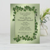 Uitnodiging Fantasy Vines Engagement Party (Staand voorkant)