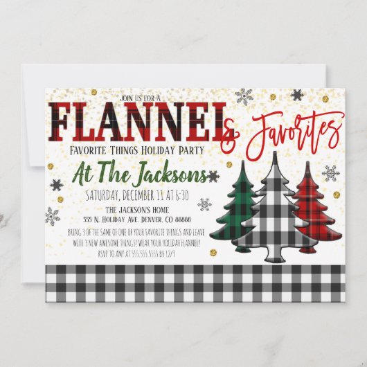 Uitnodiging Favoriete Dingen Feest (Voorkant)