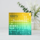 Uitnodiging Feest Rave (Staand voorkant)