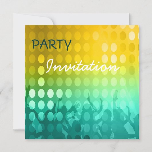 Uitnodiging Feest Rave (Voorkant)