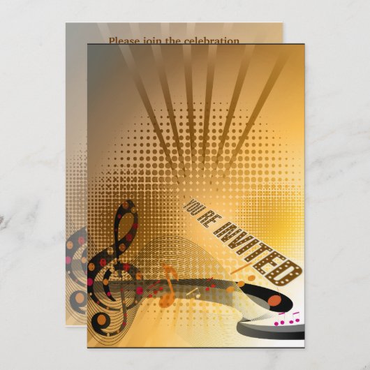 Uitnodiging feestdag (Voorkant / Achterkant)