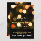 Uitnodiging feestdag- en feestdag (Voorkant / Achterkant)