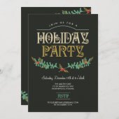 Uitnodiging feestdag feestdag feestdagen (Voorkant / Achterkant)