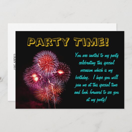 Uitnodiging feestelijke feestdagen (Voorkant / Achterkant)