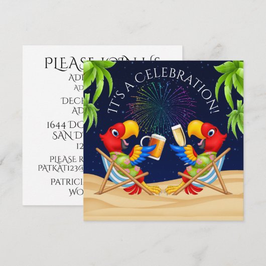 UITNODIGING FEestJE (Voorkant / Achterkant)