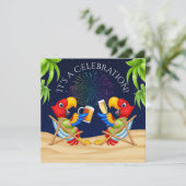 UITNODIGING FEestJE (Staand voorkant)