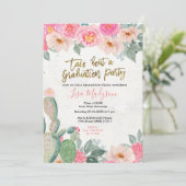 Uitnodiging Fiesta Graduation Party (Staand voorkant)