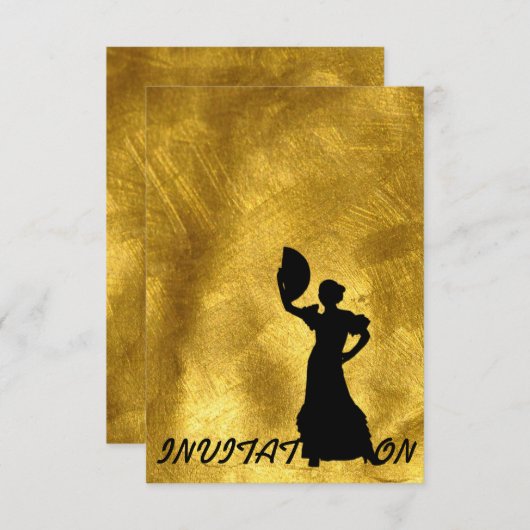 Uitnodiging Flamenco (Voorkant / Achterkant)