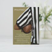 Uitnodiging football (Staand voorkant)