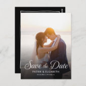 UITNODIGING FOTO Bruiloft Save The Date (Voorkant / Achterkant)