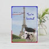 Uitnodiging Franse Bulldog (Staand voorkant)