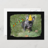 Uitnodiging Franse Bulldog Party (Voorkant / Achterkant)