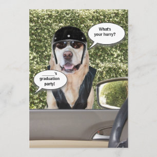 Uitnodiging  Funny Graduation Party