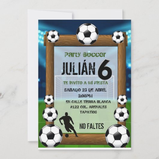 uitnodiging futboll (Voorkant)