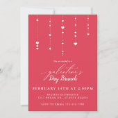 Uitnodiging Galentine's Day Party Brunch (Voorkant)