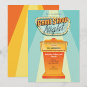 Uitnodiging Game Show Night Feest (Voorkant / Achterkant)