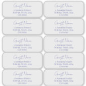 Uitnodiging Gastgegevens Transparant Sticker (Voorkant)