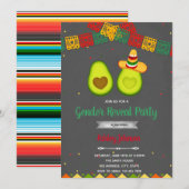 Uitnodiging geslacht bekendmaking feest (Voorkant / Achterkant)