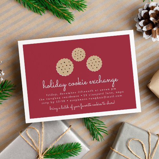 Uitnodiging Gingersnap Holiday Cookie Exchange