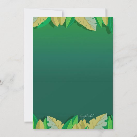 Uitnodiging Giraffe en vriend (Achterkant)