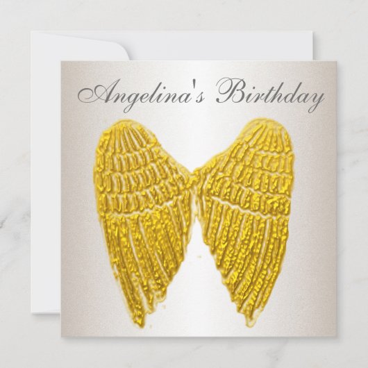 Uitnodiging Gold Wings (Voorkant)