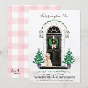 Uitnodiging Golden Retriever Holiday Party