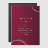 Uitnodiging Golden Rings Cocktail Party (Voorkant / Achterkant)