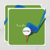 Uitnodiging Golf Retirement - Get Swing (Voorkant / Achterkant)