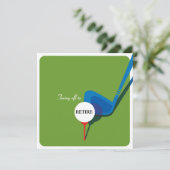 Uitnodiging Golf Retirement - Get Swing (Staand voorkant)