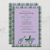 Uitnodiging Golfkarretje (Voorkant / Achterkant)