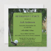 Uitnodiging Golfpensioenfeest (Achterkant)