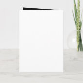 Uitnodiging - Gothic zwart met witte lichten (Achterkant)
