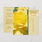 Uitnodiging gouden huwelijksjubileum (Voorkant / Achterkant)