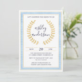Uitnodiging Griekse Toga Bridal (Staand voorkant)