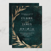 Uitnodiging GROEN EN GOLD (Voorkant / Achterkant)