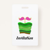 Uitnodiging groene pot badge (Voorkant)