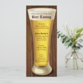 Uitnodiging grote bierproeverijparty (Staand voorkant)