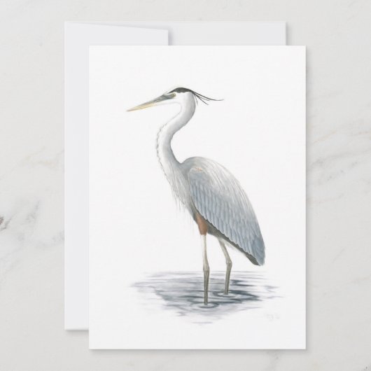 Uitnodiging Grote Blauwe Reiger (Achterkant)