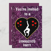 Uitnodiging Gymnastiekpartij (Voorkant / Achterkant)