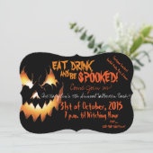 Uitnodiging Halloween Bash (Staand voorkant)