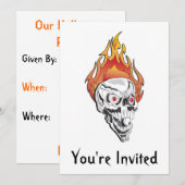 Uitnodiging Halloween Feest (Voorkant / Achterkant)