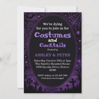 Uitnodiging Halloween Kostuums & Cocktails bewerkb