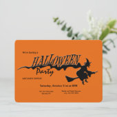 Uitnodiging Halloweenfeest (Staand voorkant)