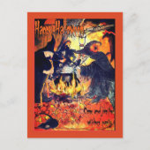 Uitnodiging Heksenfeest Halloween (Voorkant)