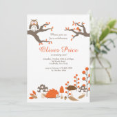 Uitnodiging herfstdieren (Staand voorkant)